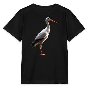 Stork Lover White Stork Giant Stork Storks Storks - Stanley/Stella MINI CREATOR Kids’ T-Shirt - black - Front - Mikhail (115cm)