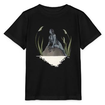 Nymph in a pond - Stanley/Stella MINI CREATOR Kids’ T-Shirt - black - Front - Mikhail (115cm)