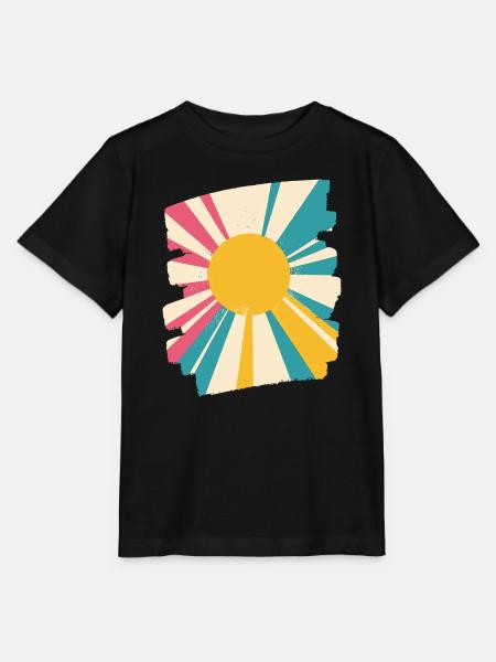 Sommer Sonne - Stanley/Stella Kinder T-Shirt MINI CREATOR  - Schwarz