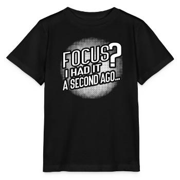Foyer? Disparu en 3...2...Oups. - T-shirt bio MINI CREATOR Stanley/Stella Enfant - noir - Devant - Mikhail (115cm)