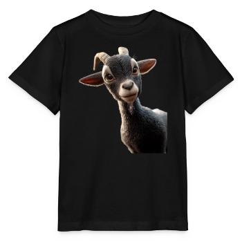 Chèvre Chèvre domestique Capricorne Chèvre Chèvre Chèvre mignonne - T-shirt bio MINI CREATOR Stanley/Stella Enfant - noir - Devant - Mikhail (115cm)