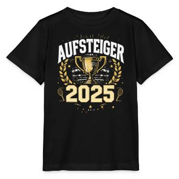 Tennis Aufsteiger 2025 Shirt - Stanley/Stella Kinder T-Shirt MINI CREATOR  - Schwarz - Vorne - Mikhail (115cm)
