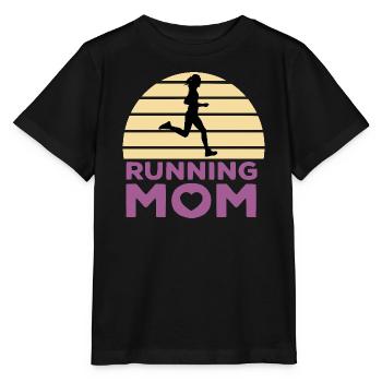 Running mom - T-shirt bio MINI CREATOR Stanley/Stella Enfant - noir - Devant - Mikhail (115cm)