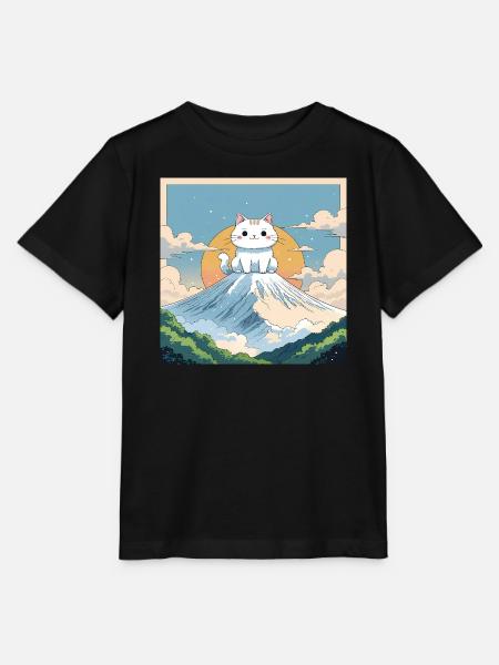 Fuji Kitten - Stanley/Stella Kinder T-Shirt MINI CREATOR - Schwarz