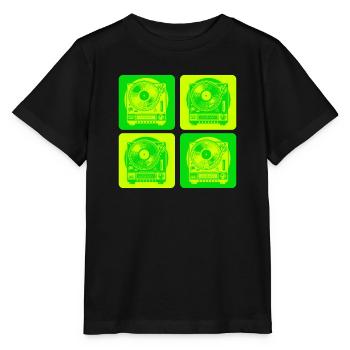Turntable Style - Stanley/Stella MINI CREATOR Kids’ T-Shirt - black - Front - Mikhail (115cm)