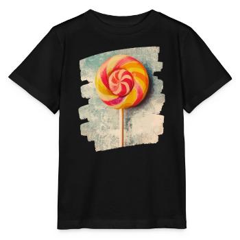 Sucette sucette bonbons bonbons - T-shirt bio MINI CREATOR Stanley/Stella Enfant - noir - Devant - Mikhail (115cm)