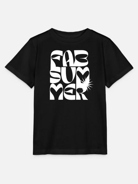 Mutiges Sommer-Liebe-Typografie-Design - Stanley/Stella Kinder T-Shirt MINI CREATOR  - Schwarz