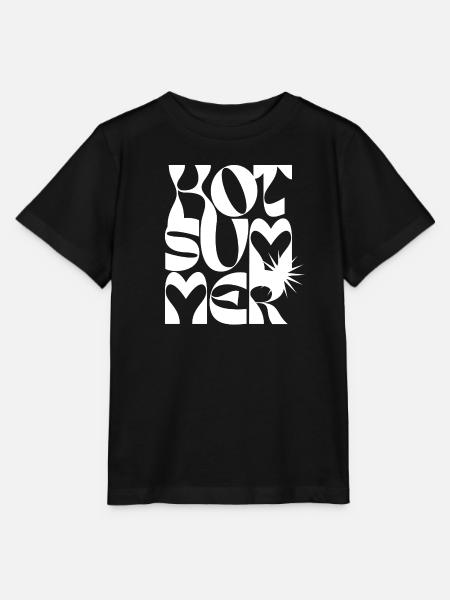 Mutiges Sommerherz-Typografie-Design - Stanley/Stella Kinder T-Shirt MINI CREATOR - Schwarz