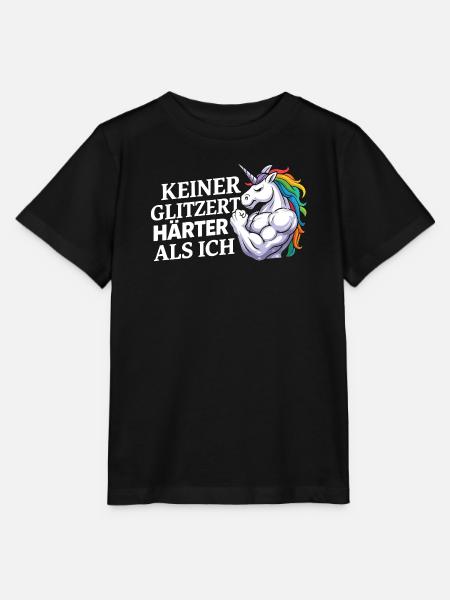 Härter als ich – Einhorn Kraftdesign - Stanley/Stella Kinder T-Shirt MINI CREATOR - Schwarz