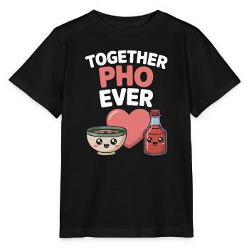 Together Pho Ever Vietnam Voyage Nouilles Soup Pho - T-shirt bio MINI CREATOR Stanley/Stella Enfant - noir - Devant - Mikhail (115cm)