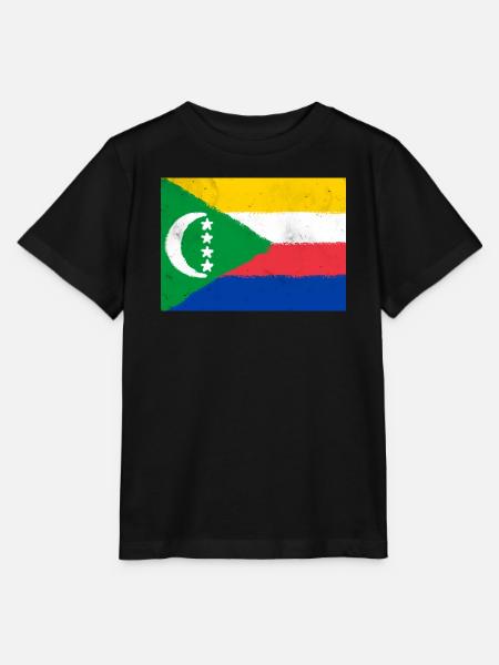 Flagge der Komoren - Stanley/Stella Kinder T-Shirt MINI CREATOR  - Schwarz