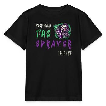 Keep Calm – The Sprayer - Stanley/Stella MINI CREATOR Kids’ T-Shirt - black - Front - Mikhail (115cm)