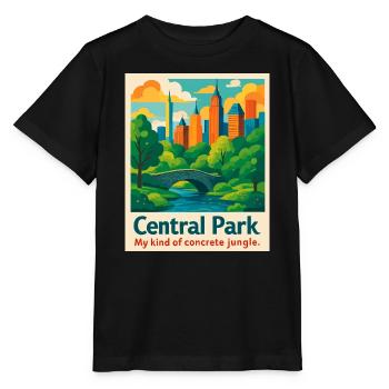 Central Park Vibes - Stanley/Stella MINI CREATOR Kids’ T-Shirt - black - Front - Mikhail (115cm)
