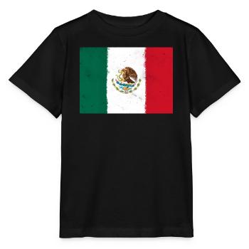 Drapeau du Mexique - T-shirt bio MINI CREATOR Stanley/Stella Enfant - noir - Devant - Mikhail (115cm)