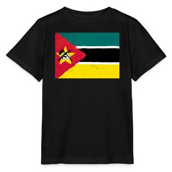 Drapeau du Mozambique - T-shirt bio MINI CREATOR Stanley/Stella Enfant - noir - Devant - Mikhail (115cm)