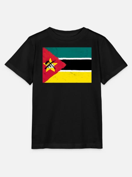 Flagge von Mosambik - Stanley/Stella Kinder T-Shirt MINI CREATOR  - Schwarz