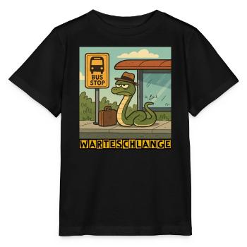 Queue by Rico Beck - Stanley/Stella MINI CREATOR Kids’ T-Shirt - black - Front - Mikhail (115cm)