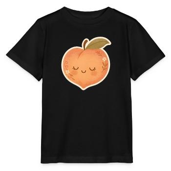 Boho-Pfirsich – Kinderkleidung & Geschenkidee - Stanley/Stella Kinder T-Shirt MINI CREATOR  - Schwarz - Vorne - Mikhail (115cm)