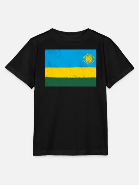 Flagge von Ruanda - Stanley/Stella Kinder T-Shirt MINI CREATOR - Schwarz
