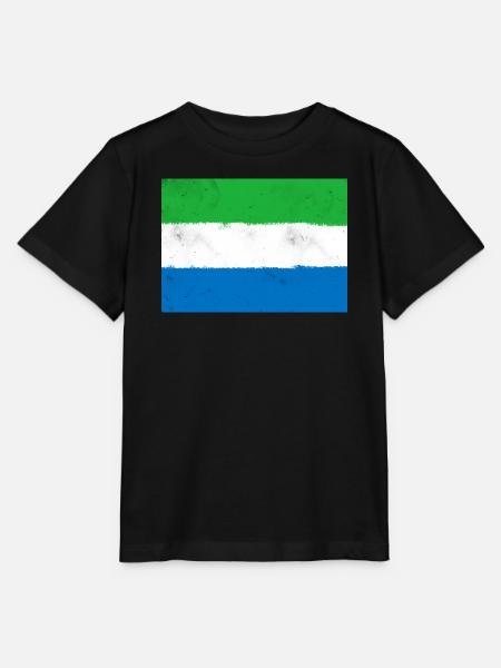 Flagge von Sierra Leone - Stanley/Stella Kinder T-Shirt MINI CREATOR - Schwarz