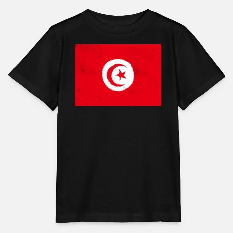 Drapeau de la Tunisie - T-shirt bio MINI CREATOR Stanley/Stella Enfant - noir