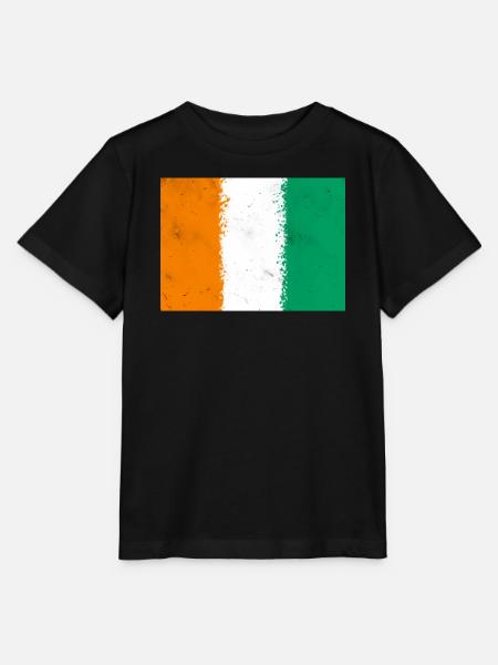Flagge von Côte d'Ivoire - Stanley/Stella Kinder T-Shirt MINI CREATOR  - Schwarz