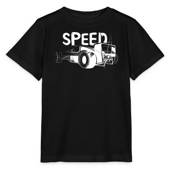 Speed Formula Auto - Racing Illustration - Stanley/Stella MINI CREATOR Kids’ T-Shirt - black - Front - Mikhail (115cm)