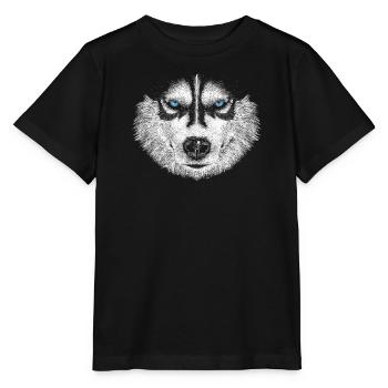 Husky - Stanley/Stella Kinder T-Shirt MINI CREATOR  - Schwarz - Vorne - Mikhail (115cm)