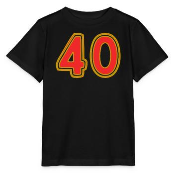 40. 40 ANS. 40e ANNIVERSAIRE. ANNIVERSAIRE 40 ANS. - T-shirt bio MINI CREATOR Stanley/Stella Enfant - noir - Devant - Mikhail (115cm)