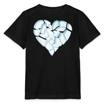 Cœur brisé de glace – Forme Cœur brisé - T-shirt bio MINI CREATOR Stanley/Stella Enfant - noir - Devant - Mikhail (115cm)