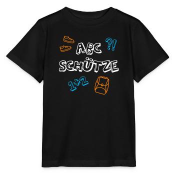 ABC Shooter School Beginners Satchel Pupils 1st Grade - Stanley/Stella MINI CREATOR Kids’ T-Shirt - black - Front - Mikhail (115cm)