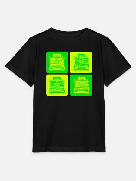 Schreibmaschinen Design - Stanley/Stella Kinder T-Shirt MINI CREATOR - Schwarz