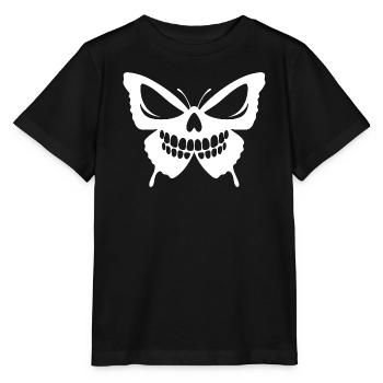 Skull Butterfly Fusion Design - Stanley/Stella MINI CREATOR Kids’ T-Shirt - black - Front - Mikhail (115cm)