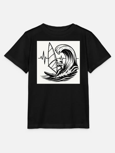 Surfer - Stanley/Stella Kinder T-Shirt MINI CREATOR - Schwarz