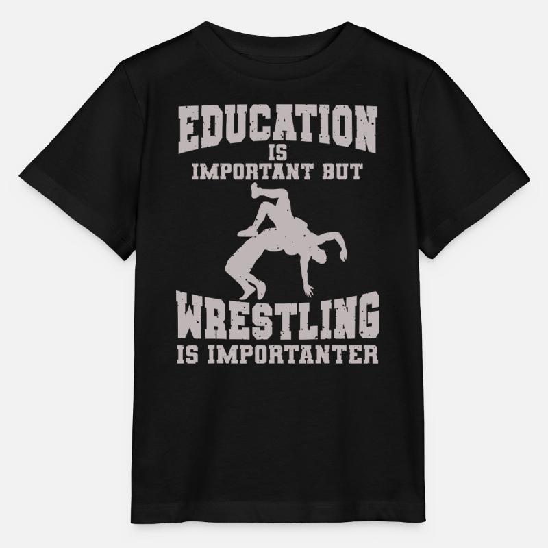 Éducation à la lutte Conception motivante - T-shirt bio MINI CREATOR Stanley/Stella Enfant - noir