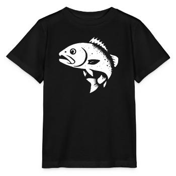 Sandre et perche - T-shirt bio MINI CREATOR Stanley/Stella Enfant - noir - Devant - Mikhail (115cm)