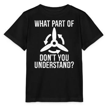 quelle partie de ne comprenez-vous pas - T-shirt bio MINI CREATOR Stanley/Stella Enfant - noir - Devant - Mikhail (115cm)