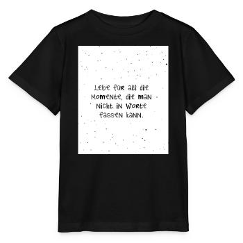 Citations inspirantes dans la conception de l’écriture manuscrite - T-shirt bio MINI CREATOR Stanley/Stella Enfant - noir - Devant - Mikhail (115cm)