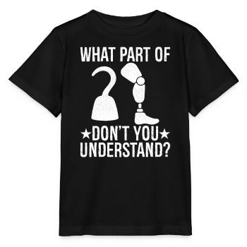 quelle partie de ne comprenez-vous pas - T-shirt bio MINI CREATOR Stanley/Stella Enfant - noir - Devant - Mikhail (115cm)
