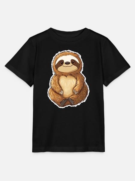 Faultier - Stanley/Stella Kinder T-Shirt MINI CREATOR - Schwarz