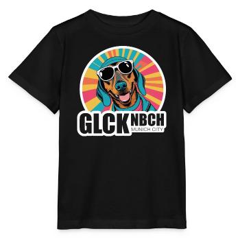 Le quartier de Glockenbach ? Toujours! - T-shirt bio MINI CREATOR Stanley/Stella Enfant - noir - Devant - Mikhail (115cm)