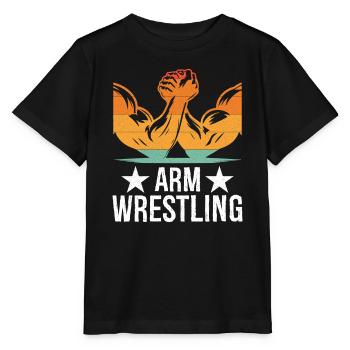 Arm Wrestling Tee - Stanley/Stella MINI CREATOR Kids’ T-Shirt - black - Front - Mikhail (115cm)