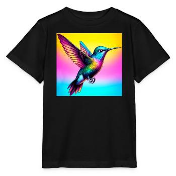 Kolibri - Stanley/Stella Kinder T-Shirt MINI CREATOR  - Schwarz - Vorne - Mikhail (115cm)