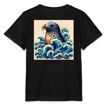 Siegel - Stanley/Stella Kinder T-Shirt MINI CREATOR  - Schwarz - Vorne - Mikhail (115cm)