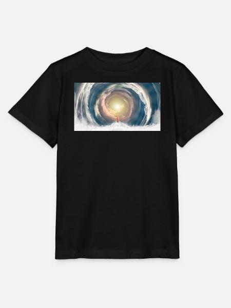 Himmlischer Lichtstrahl - Stanley/Stella Kinder T-Shirt MINI CREATOR  - Schwarz