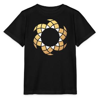 Yoga Soleil Or Ornement Mandala Exclusif Namaste - T-shirt bio MINI CREATOR Stanley/Stella Enfant - noir - Devant - Mikhail (115cm)