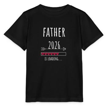 Announcement Pregnancy 2026 Dad to be - Stanley/Stella MINI CREATOR Kids’ T-Shirt - black - Front - Mikhail (115cm)