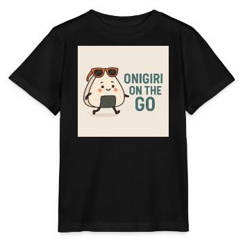 Onigiri on the Go - Stanley/Stella MINI CREATOR Kids’ T-Shirt - black - Front - Mikhail (115cm)