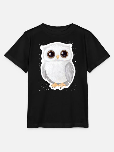 Eule - Stanley/Stella Kinder T-Shirt MINI CREATOR - Schwarz
