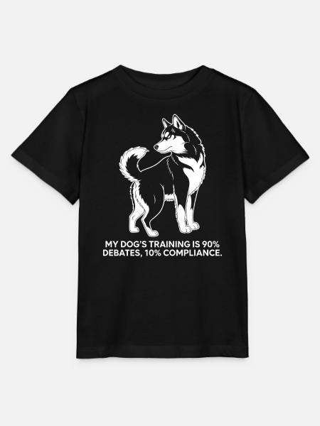 Debattierender Hund - Stanley/Stella Kinder T-Shirt MINI CREATOR  - Schwarz
